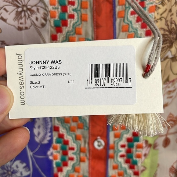 Johnny Was Cosmo Korea Dress with Slip NWT - Picture 9 of 11